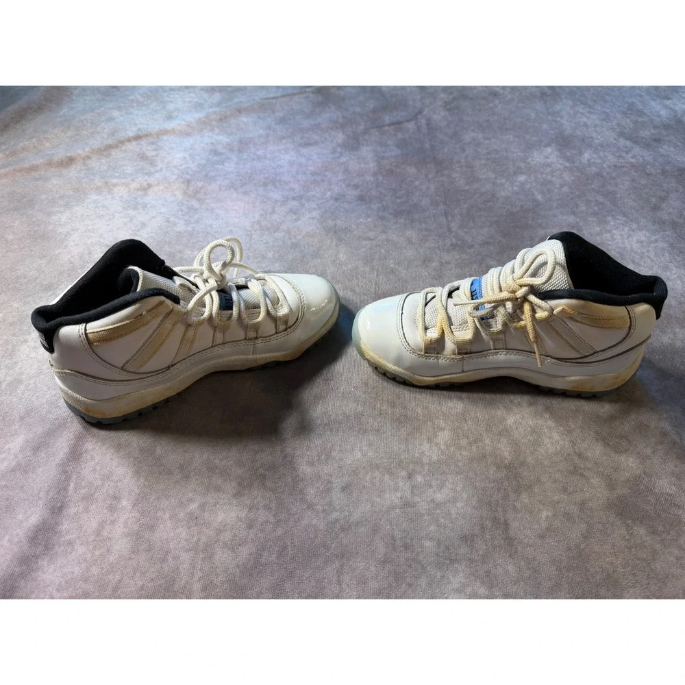 Air Jordan 11 Retro Legend Blue White Columbia 378037-117 Mens Basketball Shoes